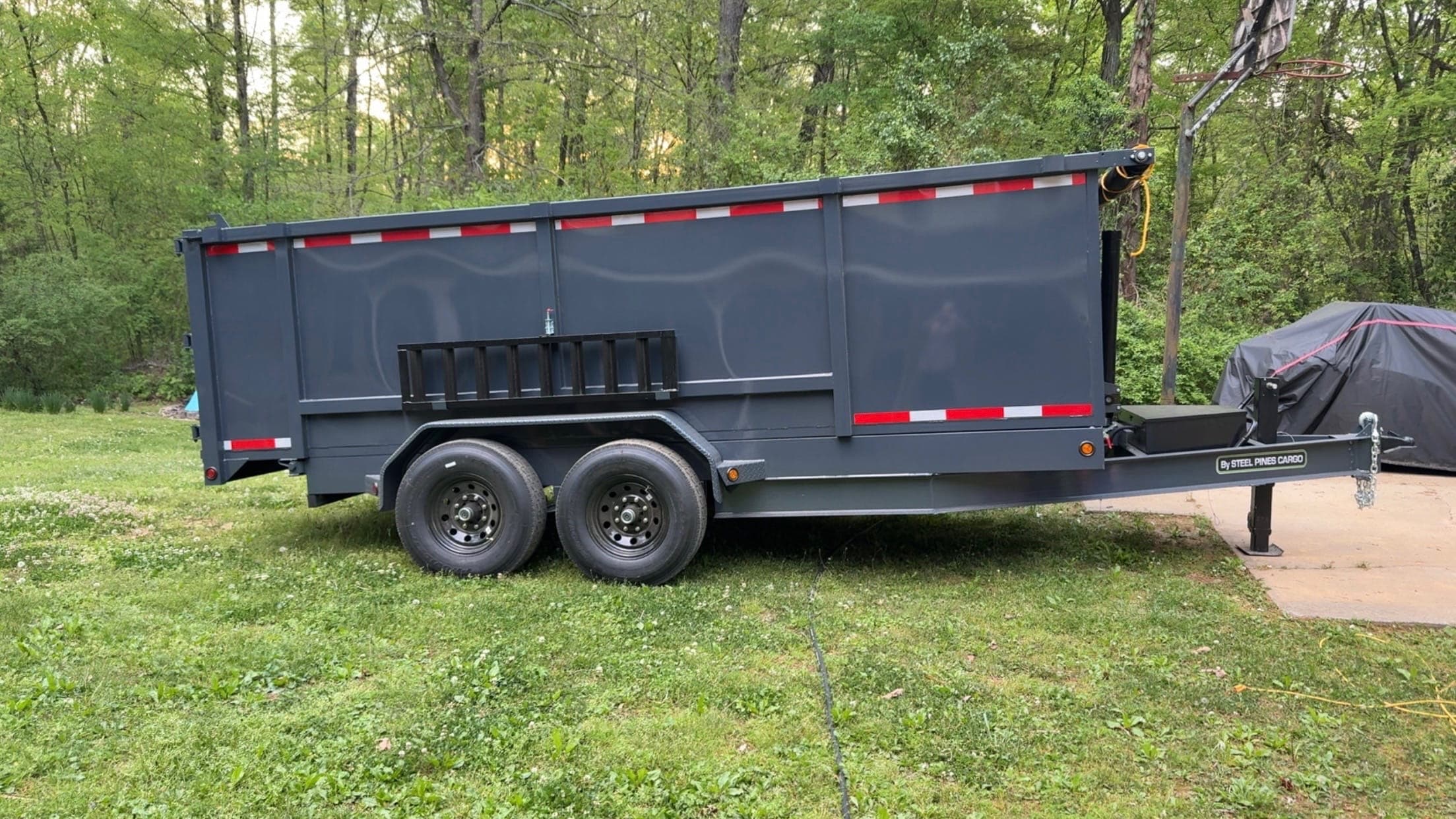 BTS Tree Removal dump trailer for hauling logs and debris
